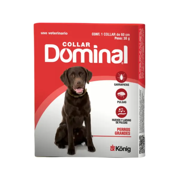 collar grande Collar Antipulgas y Garrapatas Dominal Perro grande (60cm de largo) - Imagen 1