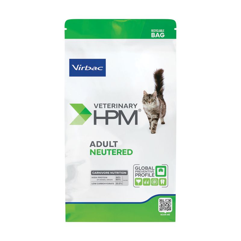 606959_607105_607106_pla_virbac_veterinary_hpm_adult_neutered_cat_hs_01_1 VIRBAC Gatos adultos 3Kg + Obsequio!! - Imagen 1