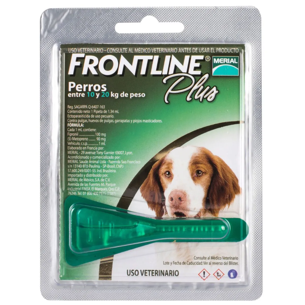 186614-1200-auto Pipeta Frontline Plus - Perros De 10 A 20 Kg - Imagen 1