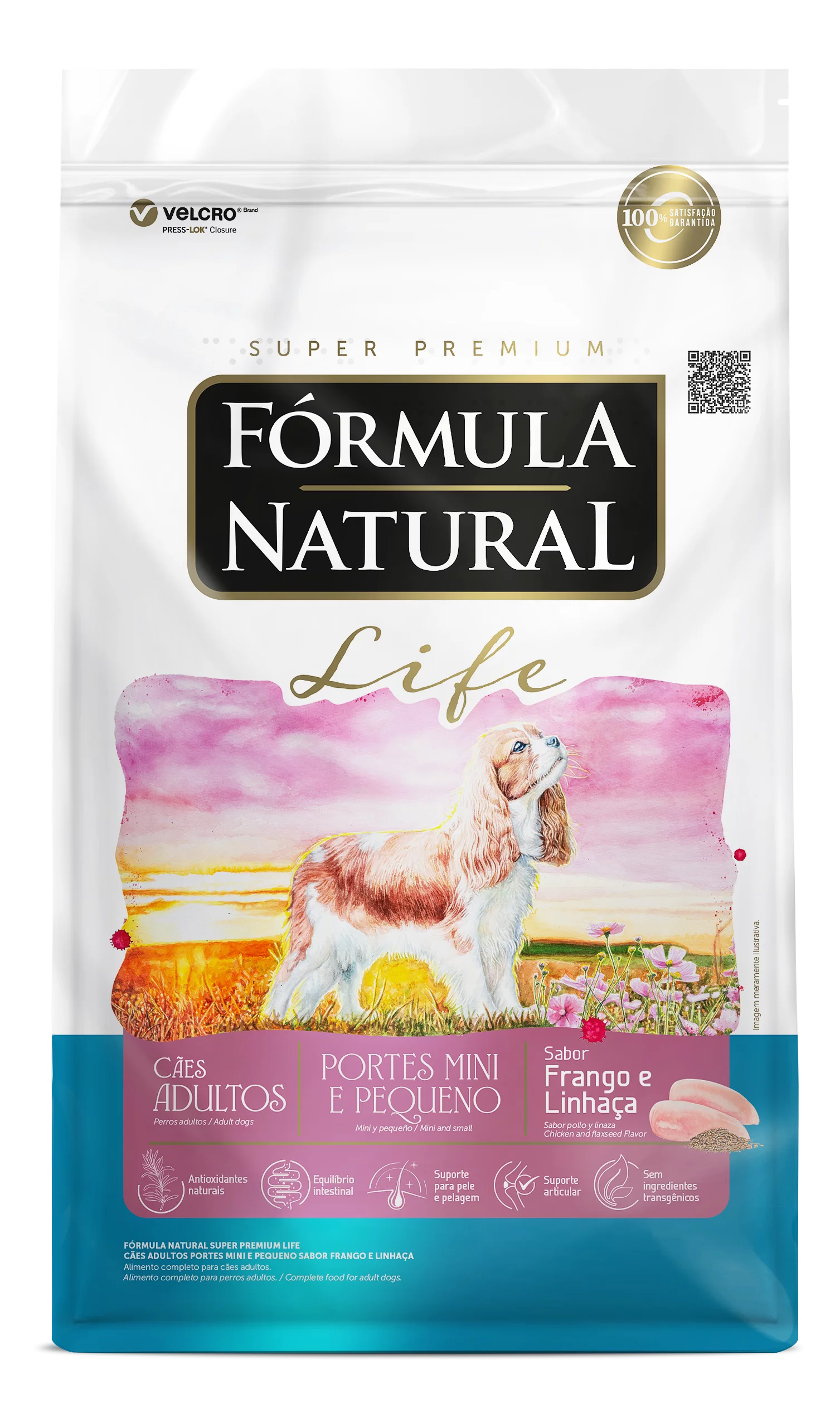 FN-LIFE_ADULTOS_MINI-E-PEQUENO_FRENTE.png Fórmula Natural LIFE Perros Adultos Mini y Pequeños con Pollo y Linaza 10Kg+ OBSEQUIO - Imagen 1