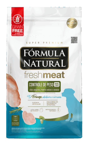 Fórmula Natural FRESH MEAT Control de Peso Perros Adultos Razas Medianas y Grandes Pollo, Calabaza y Cúrcuma X12Kg + OBSEQUIO