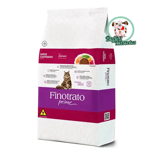 Diseño sin título (31) FINOTRATO PRIME GATOS CASTRADO SALMON 10kg - Imagen 1