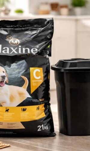 MAXINE CACHORRO 21KG + CONTENEDOR !!!